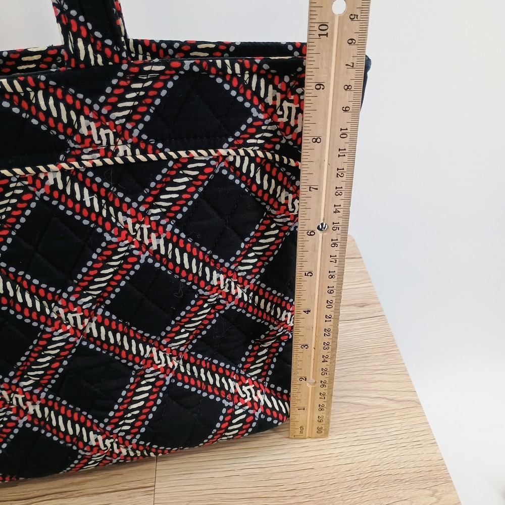 Vera Bradley Minsk Plaid Shoulder Tote Quilted Cotton Bag And Cosmetic Case Set - Picture 9 of 12